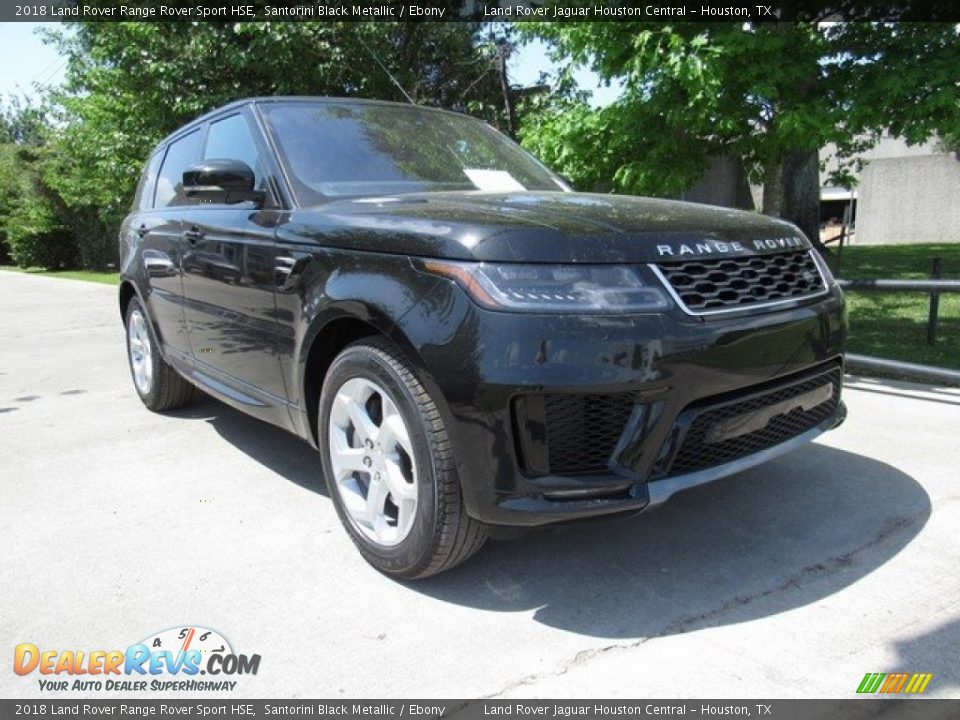 2018 Land Rover Range Rover Sport HSE Santorini Black Metallic / Ebony Photo #2