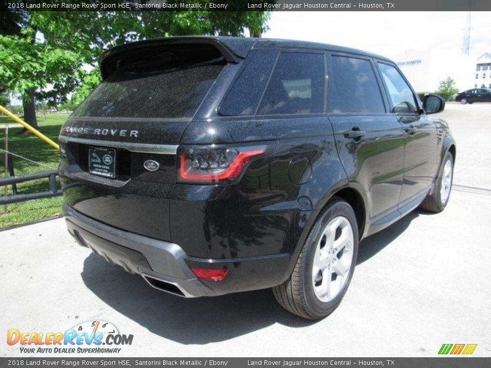 2018 Land Rover Range Rover Sport HSE Santorini Black Metallic / Ebony Photo #7