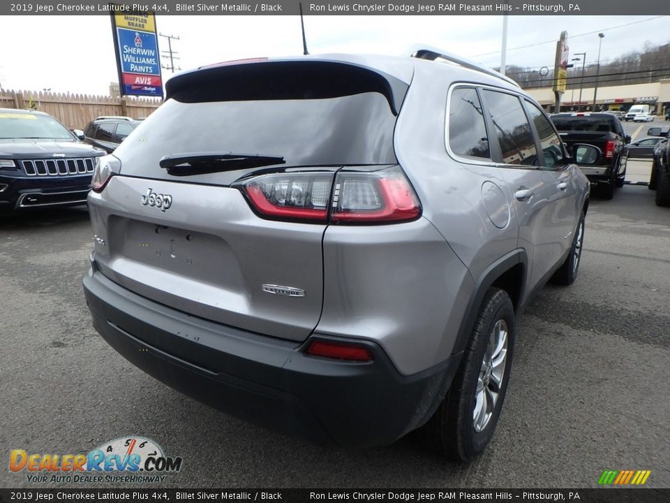 2019 Jeep Cherokee Latitude Plus 4x4 Billet Silver Metallic / Black Photo #5