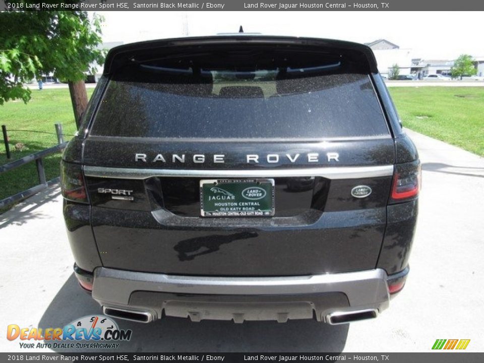 2018 Land Rover Range Rover Sport HSE Santorini Black Metallic / Ebony Photo #8