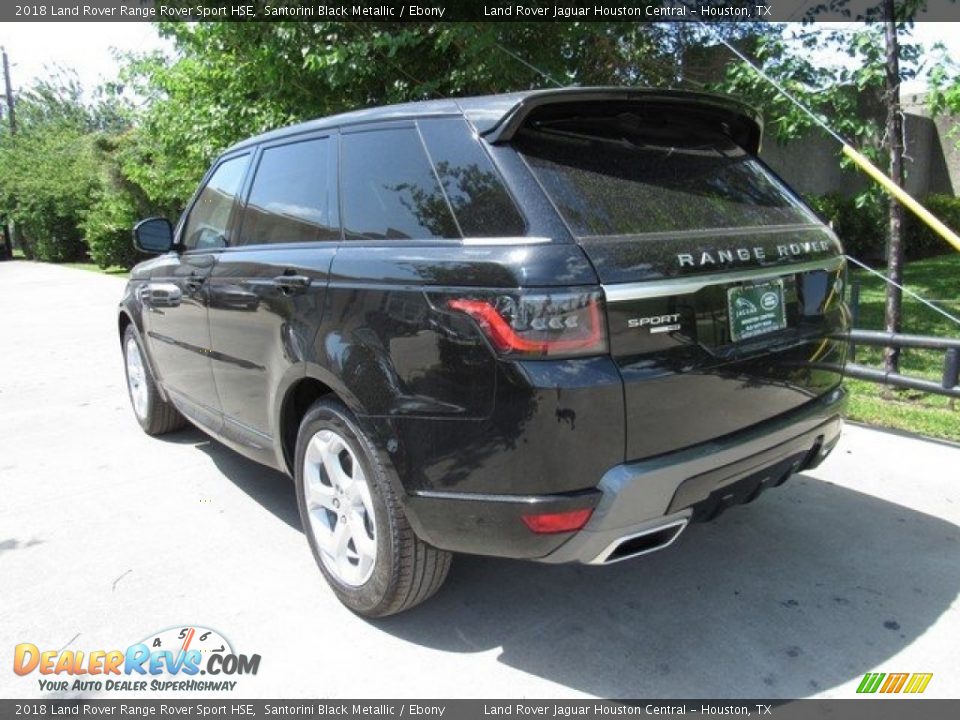 2018 Land Rover Range Rover Sport HSE Santorini Black Metallic / Ebony Photo #12