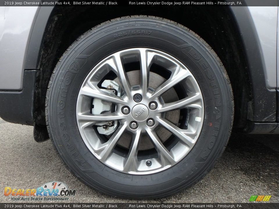 2019 Jeep Cherokee Latitude Plus 4x4 Billet Silver Metallic / Black Photo #9