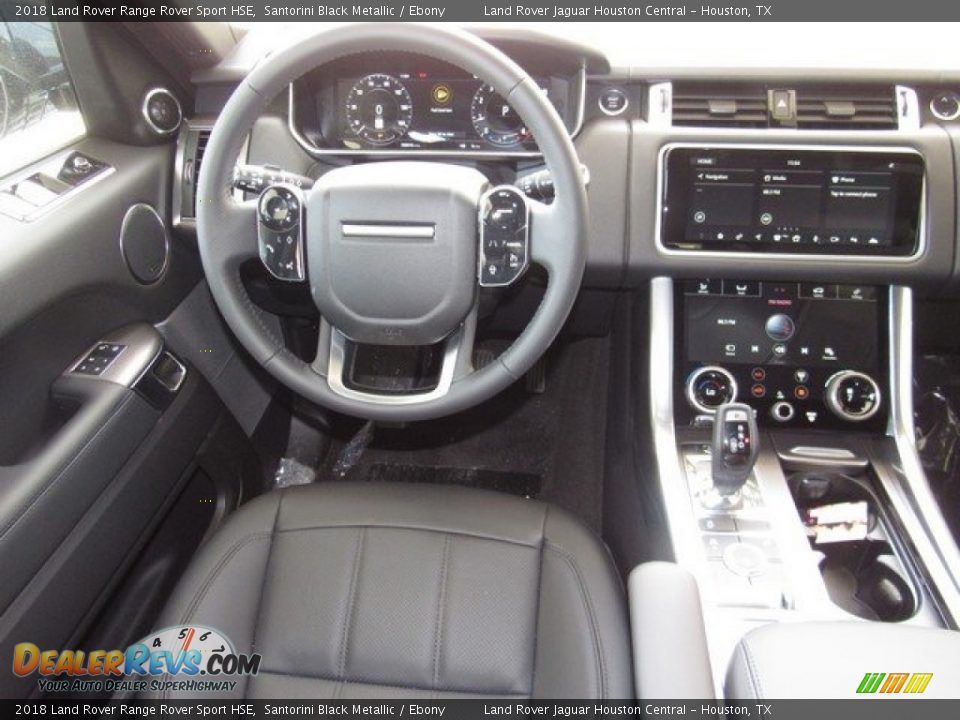 2018 Land Rover Range Rover Sport HSE Santorini Black Metallic / Ebony Photo #14