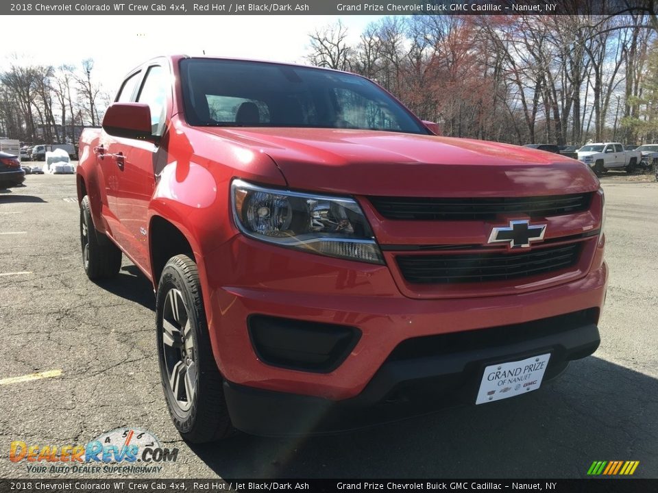 2018 Chevrolet Colorado WT Crew Cab 4x4 Red Hot / Jet Black/Dark Ash Photo #1