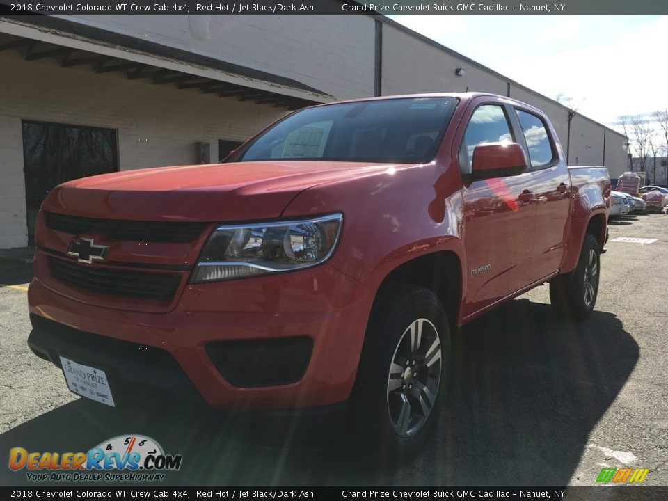 2018 Chevrolet Colorado WT Crew Cab 4x4 Red Hot / Jet Black/Dark Ash Photo #2