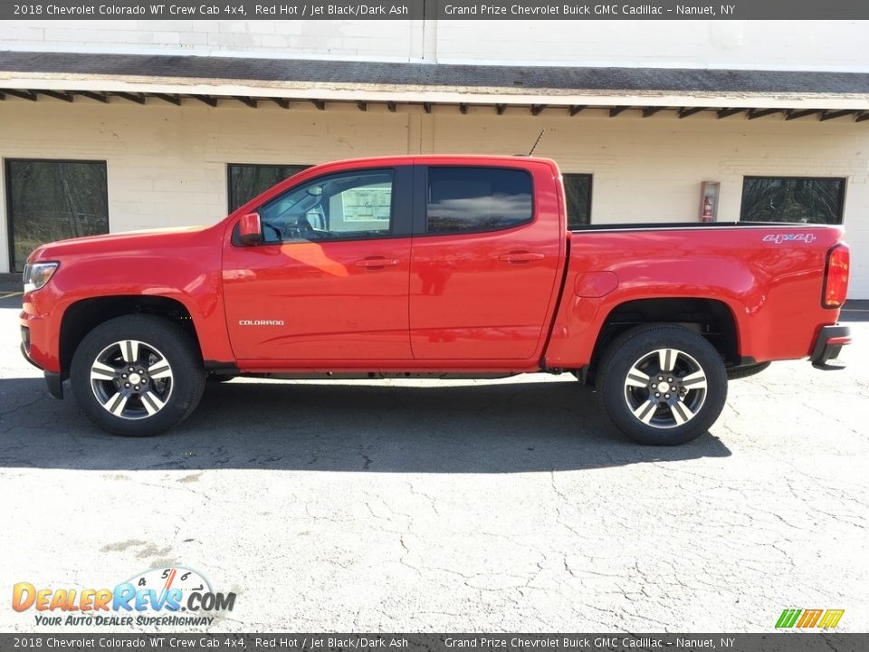 2018 Chevrolet Colorado WT Crew Cab 4x4 Red Hot / Jet Black/Dark Ash Photo #3