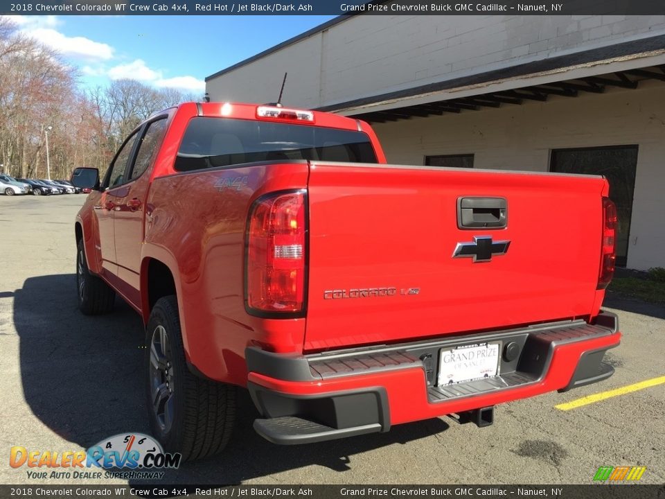 2018 Chevrolet Colorado WT Crew Cab 4x4 Red Hot / Jet Black/Dark Ash Photo #4