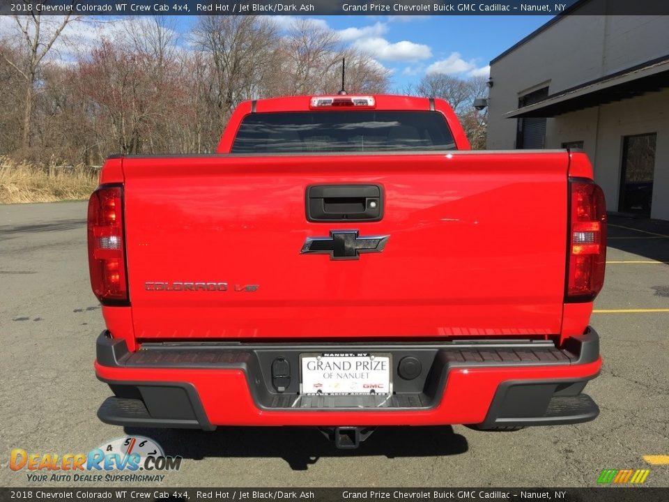 2018 Chevrolet Colorado WT Crew Cab 4x4 Red Hot / Jet Black/Dark Ash Photo #5