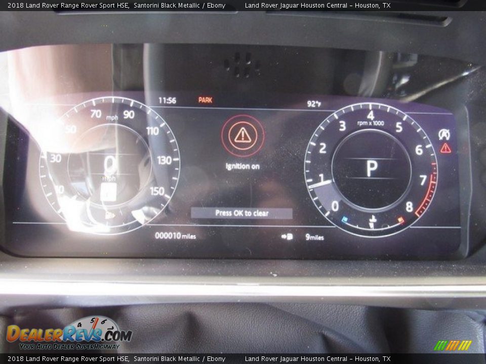 2018 Land Rover Range Rover Sport HSE Santorini Black Metallic / Ebony Photo #30