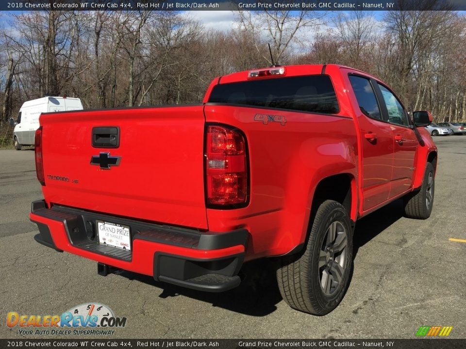 2018 Chevrolet Colorado WT Crew Cab 4x4 Red Hot / Jet Black/Dark Ash Photo #6
