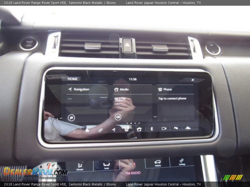 2018 Land Rover Range Rover Sport HSE Santorini Black Metallic / Ebony Photo #31