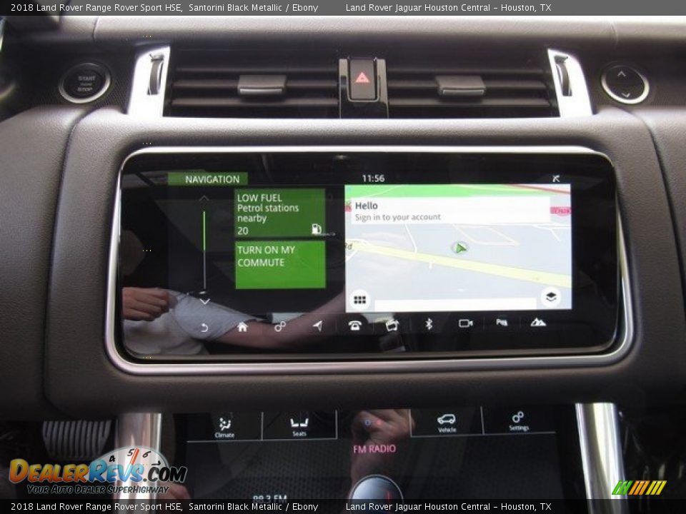 2018 Land Rover Range Rover Sport HSE Santorini Black Metallic / Ebony Photo #32