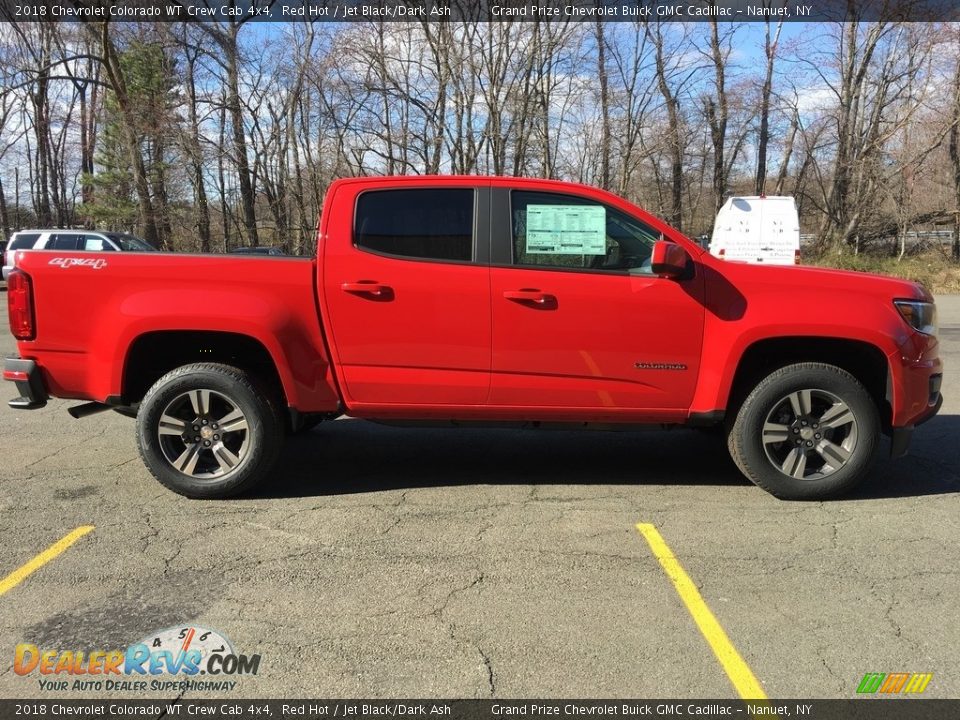 2018 Chevrolet Colorado WT Crew Cab 4x4 Red Hot / Jet Black/Dark Ash Photo #7