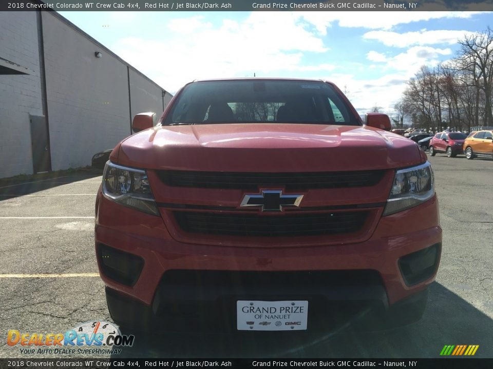 2018 Chevrolet Colorado WT Crew Cab 4x4 Red Hot / Jet Black/Dark Ash Photo #8