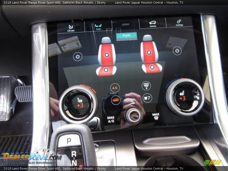 2018 Land Rover Range Rover Sport HSE Santorini Black Metallic / Ebony Photo #35
