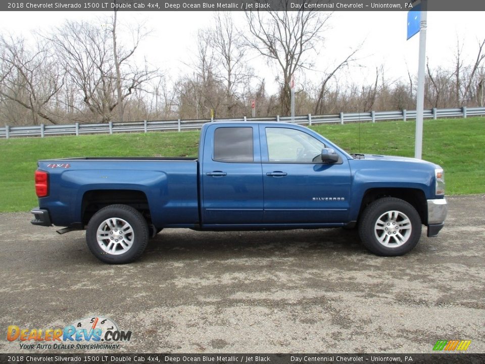 Deep Ocean Blue Metallic 2018 Chevrolet Silverado 1500 LT Double Cab 4x4 Photo #2