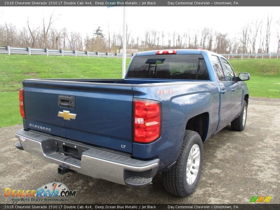 2018 Chevrolet Silverado 1500 LT Double Cab 4x4 Deep Ocean Blue Metallic / Jet Black Photo #3