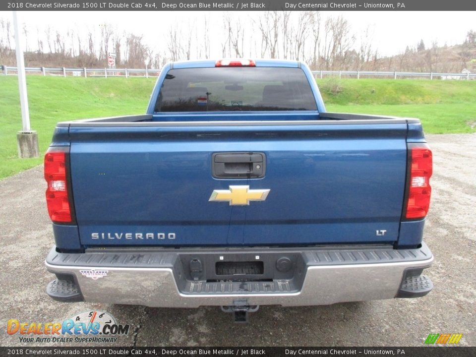 2018 Chevrolet Silverado 1500 LT Double Cab 4x4 Deep Ocean Blue Metallic / Jet Black Photo #4
