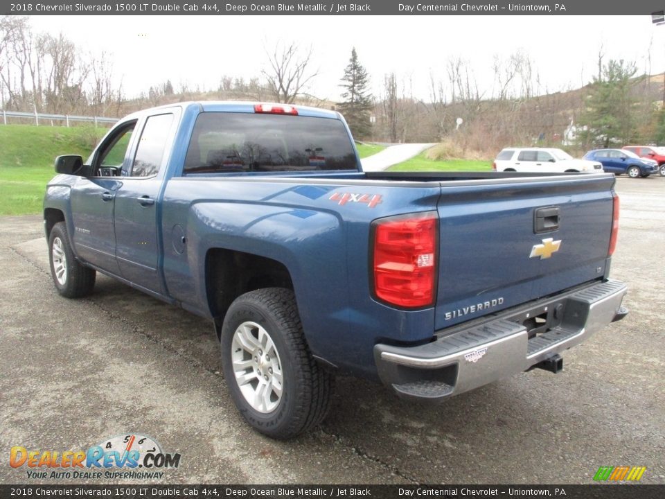 2018 Chevrolet Silverado 1500 LT Double Cab 4x4 Deep Ocean Blue Metallic / Jet Black Photo #5