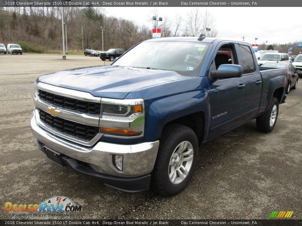 2018 Chevrolet Silverado 1500 LT Double Cab 4x4 Deep Ocean Blue Metallic / Jet Black Photo #7