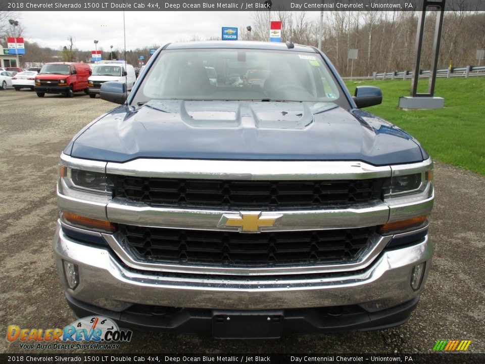 2018 Chevrolet Silverado 1500 LT Double Cab 4x4 Deep Ocean Blue Metallic / Jet Black Photo #8