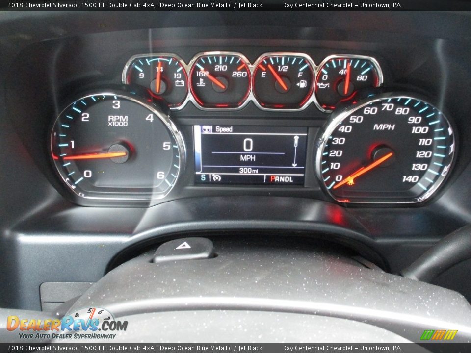 2018 Chevrolet Silverado 1500 LT Double Cab 4x4 Deep Ocean Blue Metallic / Jet Black Photo #11