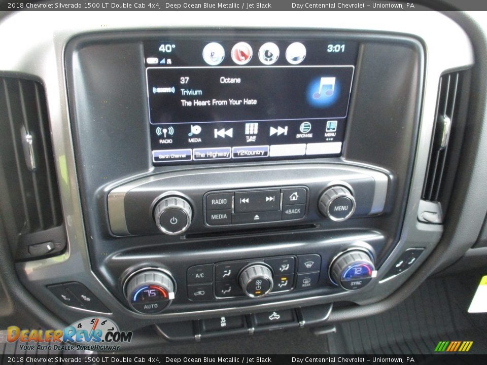 2018 Chevrolet Silverado 1500 LT Double Cab 4x4 Deep Ocean Blue Metallic / Jet Black Photo #12