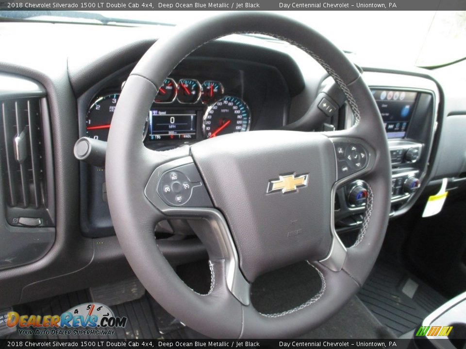2018 Chevrolet Silverado 1500 LT Double Cab 4x4 Deep Ocean Blue Metallic / Jet Black Photo #18