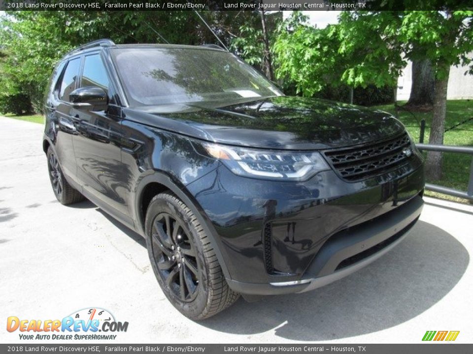 2018 Land Rover Discovery HSE Farallon Pearl Black / Ebony/Ebony Photo #2