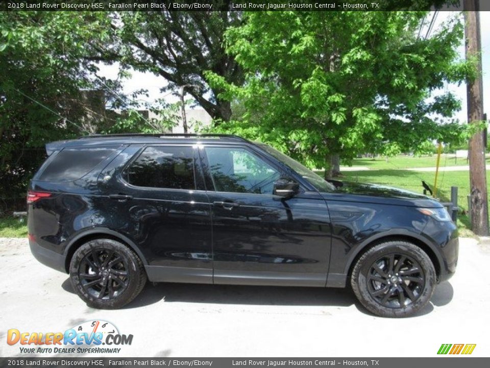 2018 Land Rover Discovery HSE Farallon Pearl Black / Ebony/Ebony Photo #6