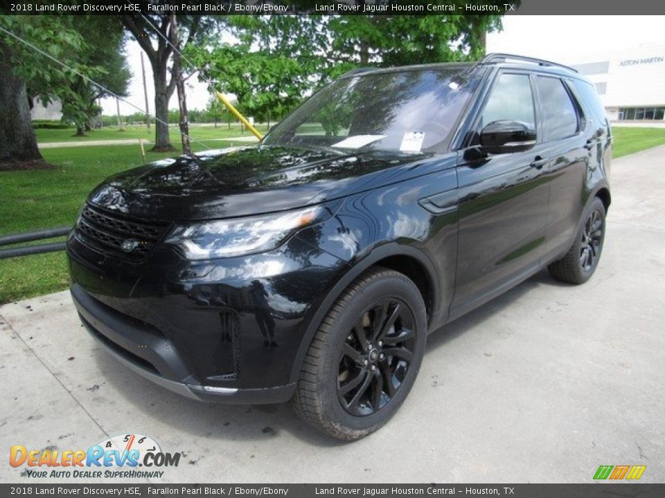 2018 Land Rover Discovery HSE Farallon Pearl Black / Ebony/Ebony Photo #10