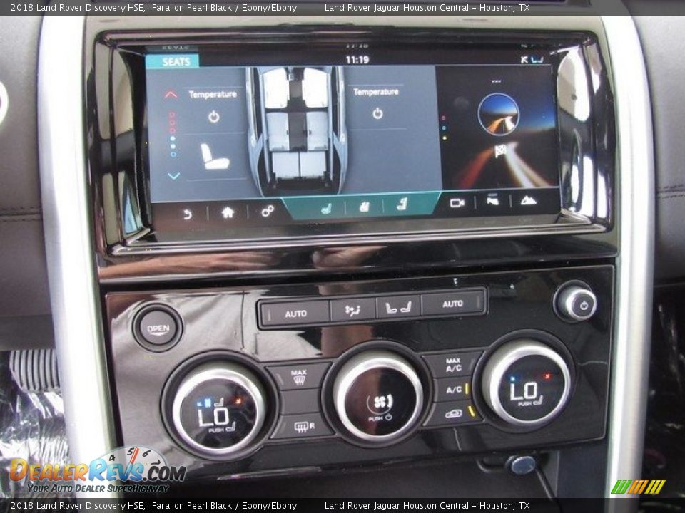 2018 Land Rover Discovery HSE Farallon Pearl Black / Ebony/Ebony Photo #35