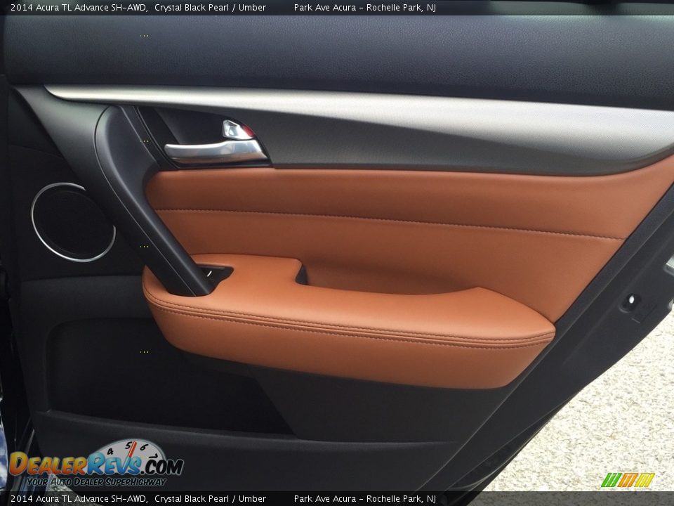 2014 Acura TL Advance SH-AWD Crystal Black Pearl / Umber Photo #23