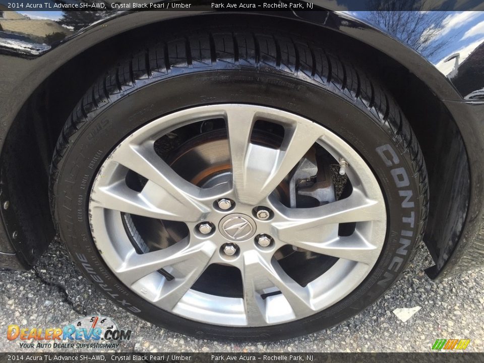 2014 Acura TL Advance SH-AWD Crystal Black Pearl / Umber Photo #28
