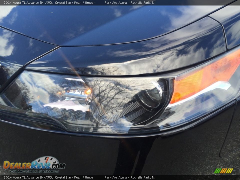 2014 Acura TL Advance SH-AWD Crystal Black Pearl / Umber Photo #31
