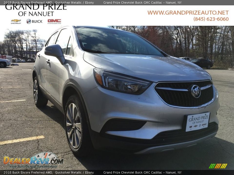 2018 Buick Encore Preferred AWD Quicksilver Metallic / Ebony Photo #1