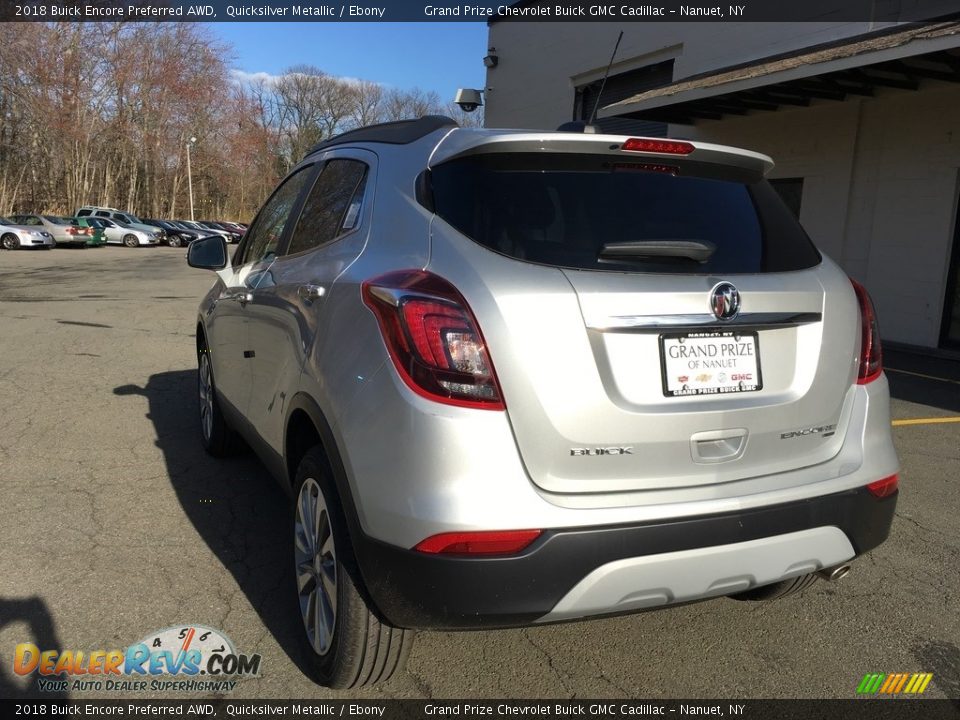 2018 Buick Encore Preferred AWD Quicksilver Metallic / Ebony Photo #4