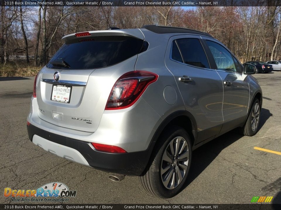 2018 Buick Encore Preferred AWD Quicksilver Metallic / Ebony Photo #6