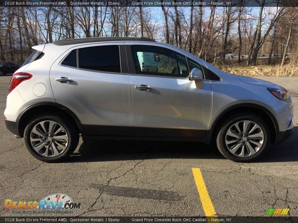 2018 Buick Encore Preferred AWD Quicksilver Metallic / Ebony Photo #7