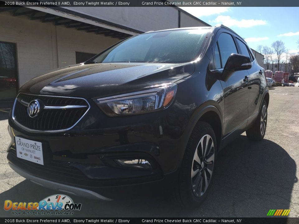 2018 Buick Encore Preferred II AWD Ebony Twilight Metallic / Ebony Photo #2