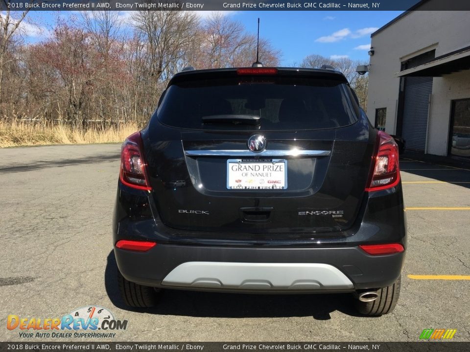 2018 Buick Encore Preferred II AWD Ebony Twilight Metallic / Ebony Photo #5