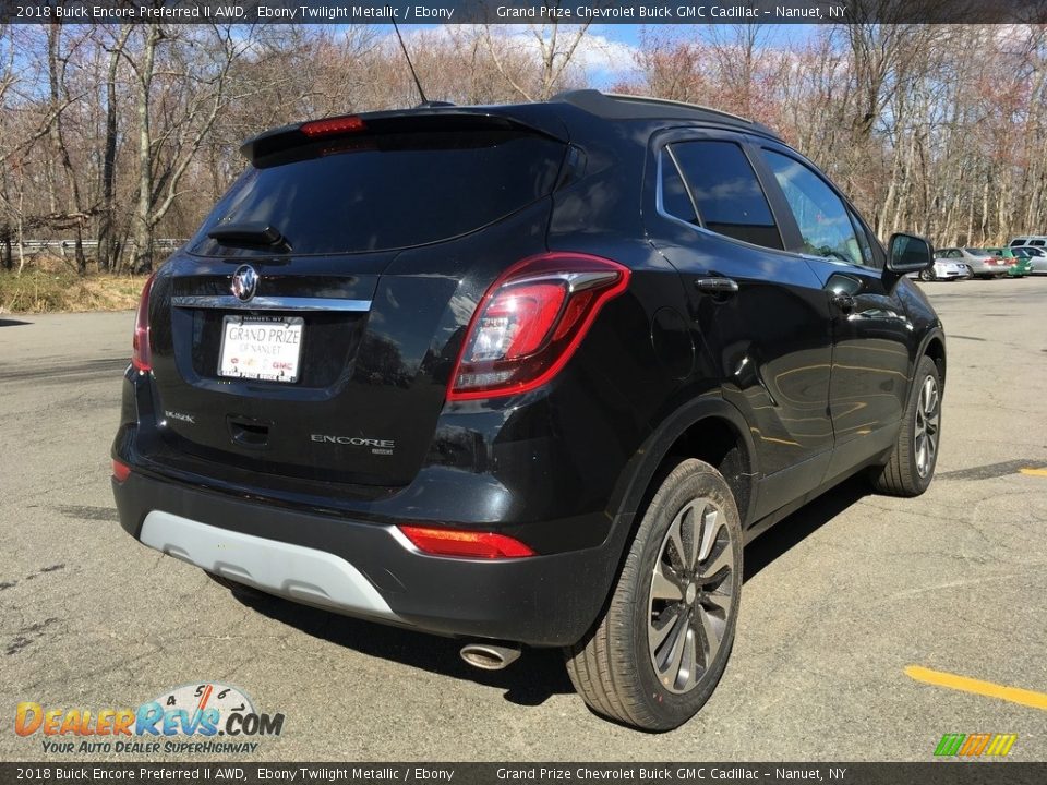 2018 Buick Encore Preferred II AWD Ebony Twilight Metallic / Ebony Photo #6