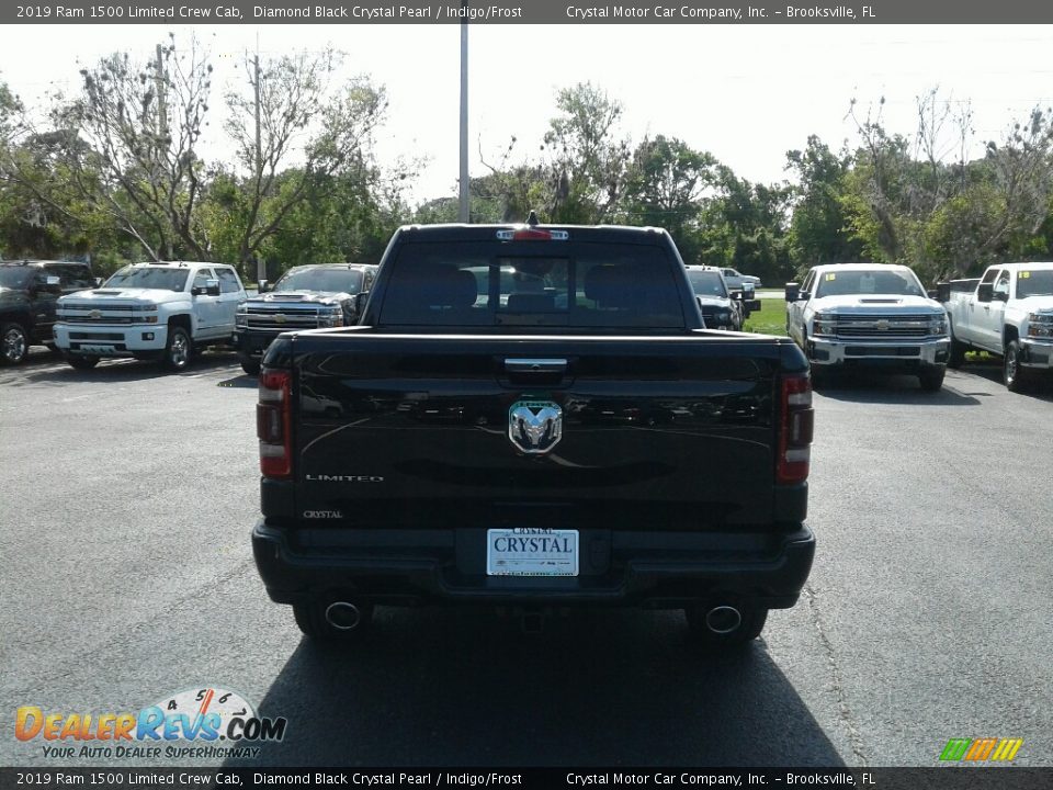 2019 Ram 1500 Limited Crew Cab Diamond Black Crystal Pearl / Indigo/Frost Photo #4