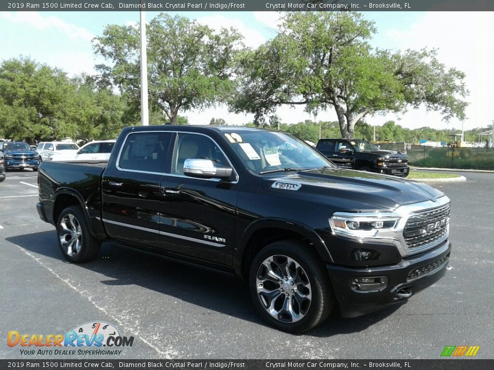 Diamond Black Crystal Pearl 2019 Ram 1500 Limited Crew Cab Photo #7