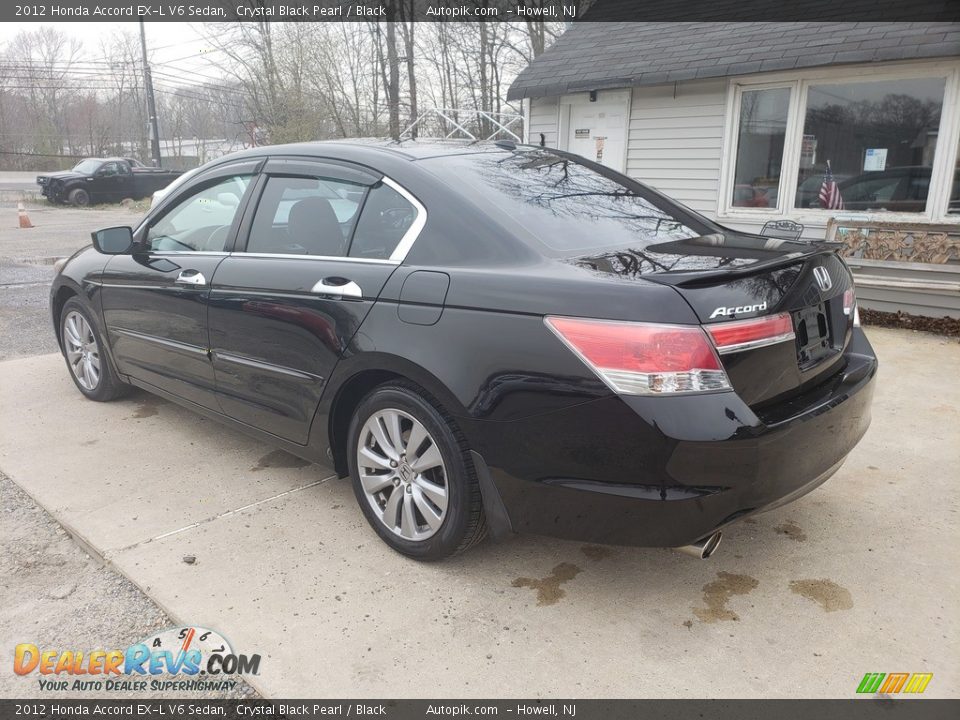 2012 Honda Accord EX-L V6 Sedan Crystal Black Pearl / Black Photo #4