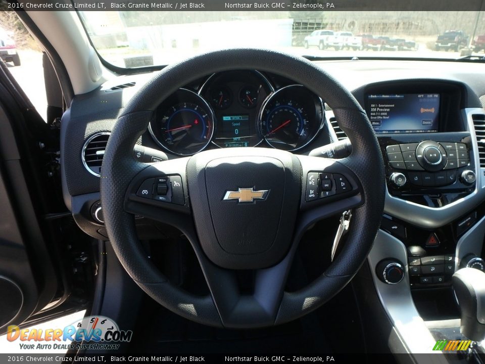 2016 Chevrolet Cruze Limited LT Black Granite Metallic / Jet Black Photo #25