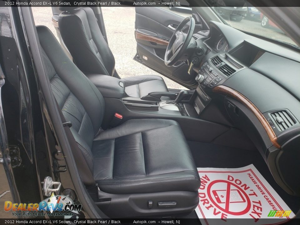 2012 Honda Accord EX-L V6 Sedan Crystal Black Pearl / Black Photo #17