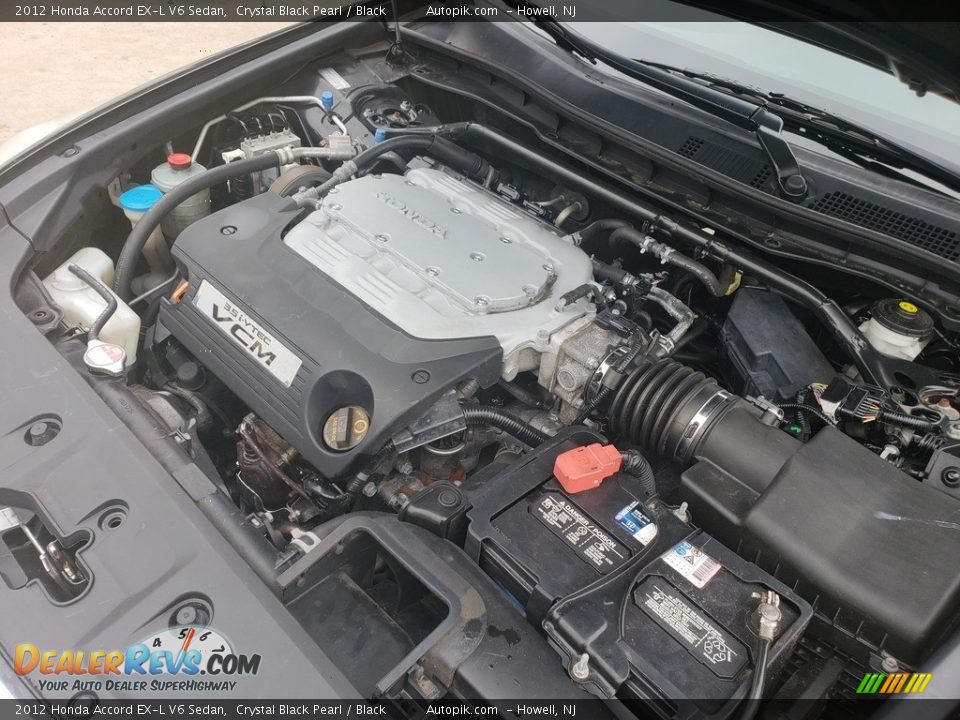 2012 Honda Accord EX-L V6 Sedan Crystal Black Pearl / Black Photo #19