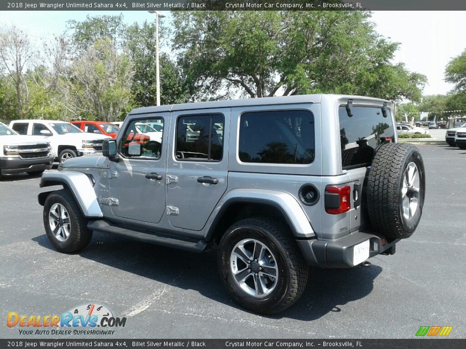 2018 Jeep Wrangler Unlimited Sahara 4x4 Billet Silver Metallic / Black Photo #3