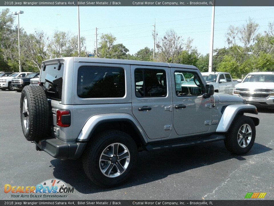 2018 Jeep Wrangler Unlimited Sahara 4x4 Billet Silver Metallic / Black Photo #5